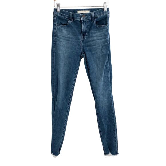 J BRAND Alana Jeans in Epsilon Skinny Jeans Distressed Hem Size 24 - Picture 1 of 13